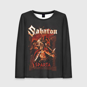 Женский лонгслив 3D с принтом Sabaton - Sparta в Тюмени, 100% полиэстер | длинные рукава, круглый вырез горловины, полуприлегающий силуэт | battle metal | sabaton | военный рок | йоаким броден | крис рёланд | пар сундстрём | рок | рок группа | хэви метал | шведская группа | шведский рок