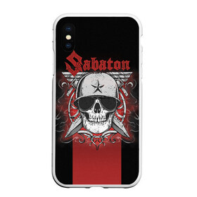 Чехол для iPhone XS Max матовый с принтом Sabaton Army Skull в Тюмени, Силикон | Область печати: задняя сторона чехла, без боковых панелей | battle metal | sabaton | военный рок | йоаким броден | крис рёланд | пар сундстрём | рок | рок группа | хэви метал | шведская группа | шведский рок