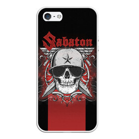 Чехол для iPhone 5/5S матовый с принтом Sabaton Army Skull в Тюмени, Силикон | Область печати: задняя сторона чехла, без боковых панелей | battle metal | sabaton | военный рок | йоаким броден | крис рёланд | пар сундстрём | рок | рок группа | хэви метал | шведская группа | шведский рок