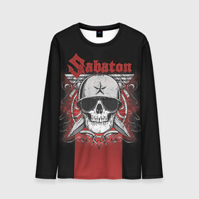 Мужской лонгслив 3D с принтом Sabaton Army Skull в Тюмени, 100% полиэстер | длинные рукава, круглый вырез горловины, полуприлегающий силуэт | battle metal | sabaton | военный рок | йоаким броден | крис рёланд | пар сундстрём | рок | рок группа | хэви метал | шведская группа | шведский рок