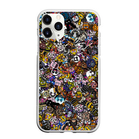 Чехол для iPhone 11 Pro Max матовый с принтом FNaF стикербомбинг в Тюмени, Силикон |  | doodling | pattern | textures | tiles | дудлинг | игра. stickerbombing | коллаж | лица
голова | монстры | паттерны | паттрен | персонажи | пять ночей у фредди | тайлы | текстуры | фнаф | фон