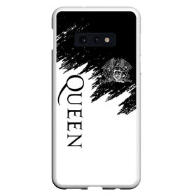 Чехол для Samsung S10E с принтом QUEEN в Тюмени, Силикон | Область печати: задняя сторона чехла, без боковых панелей | queen | rock | we will rock you | брайан мэи | группа queen | группа квин | джон дикон | квин | королева | король | роджер тейлор | рок | фредди меркьюри