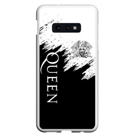 Чехол для Samsung S10E с принтом QUEEN в Тюмени, Силикон | Область печати: задняя сторона чехла, без боковых панелей | queen | rock | we will rock you | брайан мэи | группа queen | группа квин | джон дикон | квин | королева | король | роджер тейлор | рок | фредди меркьюри