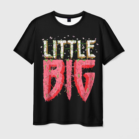 Мужская футболка 3D с принтом Little Big в Тюмени, 100% полиэфир | прямой крой, круглый вырез горловины, длина до линии бедер | 20 | 2020 | big | eurovision | little | music | биг | бузова | евровидение | ильич | литл | музыка