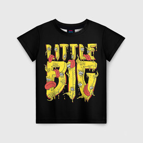 Детская футболка 3D с принтом Little Big в Тюмени, 100% гипоаллергенный полиэфир | прямой крой, круглый вырез горловины, длина до линии бедер, чуть спущенное плечо, ткань немного тянется | 20 | 2020 | big | eurovision | little | music | биг | бузова | евровидение | ильич | литл | музыка