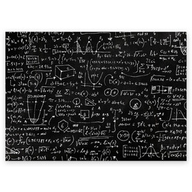 Поздравительная открытка с принтом Математические формулы в Тюмени, 100% бумага | плотность бумаги 280 г/м2, матовая, на обратной стороне линовка и место для марки
 | formula | math | school | алгебра | математика | матеша | предметы | теорема | универ | физика | формула | школа