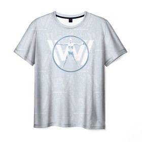 Мужская футболка 3D с принтом Westworld в Тюмени, 100% полиэфир | прямой крой, круглый вырез горловины, длина до линии бедер | vdosadir | westworld | джонатан нолан | западный мир | лиза джой | мир дикого запада