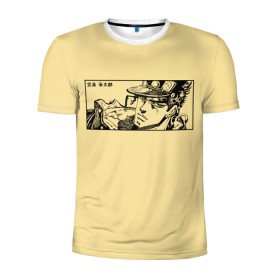 Мужская футболка 3D спортивная с принтом Невероятные приключения джоджо в Тюмени, 100% полиэстер с улучшенными характеристиками | приталенный силуэт, круглая горловина, широкие плечи, сужается к линии бедра | jojos bizarre addventure | джотаро куджо | невероятные приключения джоджо
