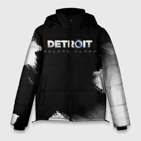 Мужская зимняя куртка 3D с принтом DetroitBecome Human в Тюмени, верх — 100% полиэстер; подкладка — 100% полиэстер; утеплитель — 100% полиэстер | длина ниже бедра, свободный силуэт Оверсайз. Есть воротник-стойка, отстегивающийся капюшон и ветрозащитная планка. 

Боковые карманы с листочкой на кнопках и внутренний карман на молнии. | Тематика изображения на принте: action | ai | android | connor | detroit become human | game | rk 800 | rk 900 | андроиды | детектив | игра | игры | интерактивное кино | кара | коннор | логотип | маркус | роботы | фирменный стиль | экшн