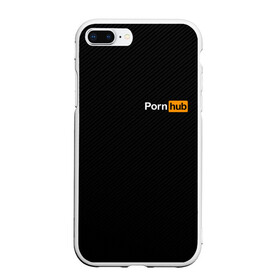 Чехол для iPhone 7Plus/8 Plus матовый с принтом PORNHUB в Тюмени, Силикон | Область печати: задняя сторона чехла, без боковых панелей | brand | brazzers | hub | mode | бразерс | бренд | мода