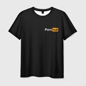 Мужская футболка 3D с принтом PORNHUB в Тюмени, 100% полиэфир | прямой крой, круглый вырез горловины, длина до линии бедер | brand | brazzers | hub | mode | бразерс | бренд | мода