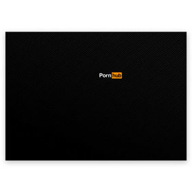 Поздравительная открытка с принтом PORNHUB в Тюмени, 100% бумага | плотность бумаги 280 г/м2, матовая, на обратной стороне линовка и место для марки
 | brand | brazzers | hub | mode | бразерс | бренд | мода