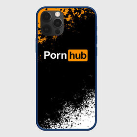 Чехол для iPhone 12 Pro с принтом PORNHUB | ПОРНХАБ (Z) в Тюмени, силикон | область печати: задняя сторона чехла, без боковых панелей | brand | brazzers | hub | mode | бразерс | бренд | мода