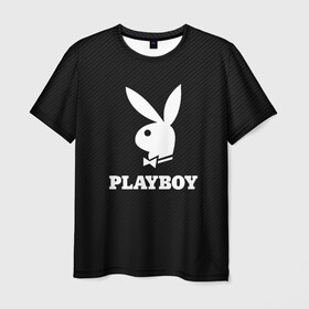 Мужская футболка 3D с принтом PLAYBOY | ПЛЕЙБОЙ (Z) в Тюмени, 100% полиэфир | прямой крой, круглый вырез горловины, длина до линии бедер | brand | brazzers | faketaxi | hub | mode | playboy | бразерс | бренд | мода | фейк такси