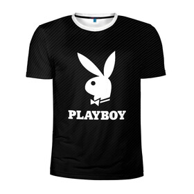 Мужская футболка 3D спортивная с принтом PLAYBOY | ПЛЕЙБОЙ (Z) в Тюмени, 100% полиэстер с улучшенными характеристиками | приталенный силуэт, круглая горловина, широкие плечи, сужается к линии бедра | brand | brazzers | faketaxi | hub | mode | playboy | бразерс | бренд | мода | фейк такси