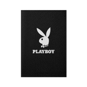 Обложка для паспорта матовая кожа с принтом PLAYBOY в Тюмени, натуральная матовая кожа | размер 19,3 х 13,7 см; прозрачные пластиковые крепления | Тематика изображения на принте: brand | brazzers | faketaxi | hub | mode | playboy | бразерс | бренд | мода | фейк такси