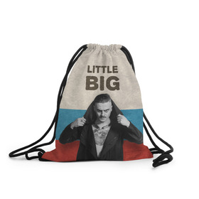 Рюкзак-мешок 3D с принтом Little Big в Тюмени, 100% полиэстер | плотность ткани — 200 г/м2, размер — 35 х 45 см; лямки — толстые шнурки, застежка на шнуровке, без карманов и подкладки | little big | евровидение