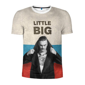 Мужская футболка 3D спортивная с принтом Little Big в Тюмени, 100% полиэстер с улучшенными характеристиками | приталенный силуэт, круглая горловина, широкие плечи, сужается к линии бедра | little big | евровидение
