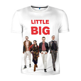 Мужская футболка 3D спортивная с принтом Little Big в Тюмени, 100% полиэстер с улучшенными характеристиками | приталенный силуэт, круглая горловина, широкие плечи, сужается к линии бедра | little big | евровидение