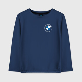 Детский лонгслив хлопок с принтом BMW LOGO 2020 в Тюмени, 100% хлопок | круглый вырез горловины, полуприлегающий силуэт, длина до линии бедер | bmw | bmw motorsport | bmw performance | carbon | m | motorsport | performance | sport | бмв | карбон | моторспорт | спорт