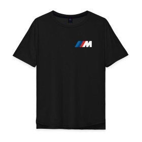 Мужская футболка хлопок Oversize с принтом BMW ///M LOGO 2020 в Тюмени, 100% хлопок | свободный крой, круглый ворот, “спинка” длиннее передней части | bmw | bmw motorsport | bmw performance | carbon | m | motorsport | performance | sport | бмв | карбон | моторспорт | спорт