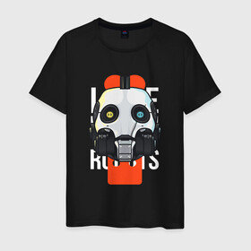 Мужская футболка хлопок с принтом  LOVE DEATH ROBOTS (LDR) в Тюмени, 100% хлопок | прямой крой, круглый вырез горловины, длина до линии бедер, слегка спущенное плечо. | death | fantastic | future | ldr | love | love death and robots | love death robots | netflix | robots | sci fi | будущее | лдр | любовь | нетфликс | роботы | фантастика
