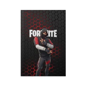 Обложка для паспорта матовая кожа с принтом FORTNITE IKONIK в Тюмени, натуральная матовая кожа | размер 19,3 х 13,7 см; прозрачные пластиковые крепления | fortnite | fortnite 2 | fortnite x маршмелло | ikonik | marshmello | ninja | ninja streamer | иконик | ниндзя | фортнайт | фортнайт 2 | фортнайт глава 2