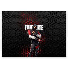 Поздравительная открытка с принтом FORTNITE IKONIK | ФОРТНАЙТ ИКОНИК в Тюмени, 100% бумага | плотность бумаги 280 г/м2, матовая, на обратной стороне линовка и место для марки
 | Тематика изображения на принте: fortnite | fortnite 2 | fortnite x маршмелло | ikonik | marshmello | ninja | ninja streamer | иконик | ниндзя | фортнайт | фортнайт 2 | фортнайт глава 2