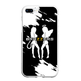 Чехол для iPhone 7Plus/8 Plus матовый с принтом Brazzers в Тюмени, Силикон | Область печати: задняя сторона чехла, без боковых панелей | brazzers | ана | ангел | бразерс | браззерс | братья | демон | звезда | надпись | прикол | проно хуб | сайт | 