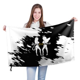 Флаг 3D с принтом Brazzers в Тюмени, 100% полиэстер | плотность ткани — 95 г/м2, размер — 67 х 109 см. Принт наносится с одной стороны | brazzers | ана | ангел | бразерс | браззерс | братья | демон | звезда | надпись | прикол | проно хуб | сайт | 