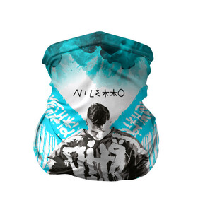 Бандана-труба 3D с принтом NILETTO в Тюмени, 100% полиэстер, ткань с особыми свойствами — Activecool | плотность 150‒180 г/м2; хорошо тянется, но сохраняет форму | niletto | дым | краски | музыка | музыкант | музыкант niletto | музыкант нилетто | нилетто | певец