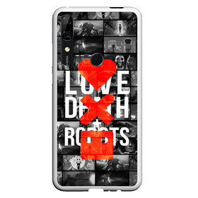 Чехол для Honor P Smart Z с принтом LOVE DEATH ROBOTS (LDR) в Тюмени, Силикон | Область печати: задняя сторона чехла, без боковых панелей | Тематика изображения на принте: death | fantastic | future | ldr | love | love death and robots | love death robots | netflix | robots | sci fi | будущее | лдр | любовь | нетфликс | роботы | фантастика