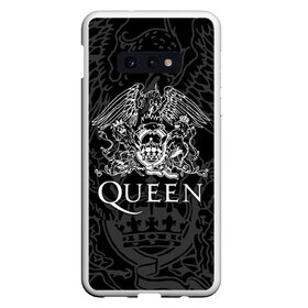 Чехол для Samsung S10E с принтом QUEEN в Тюмени, Силикон | Область печати: задняя сторона чехла, без боковых панелей | queen | rock | we will rock you | брайан мэи | группа queen | группа квин | джон дикон | квин | королева | король | роджер тейлор | рок | фредди меркьюри