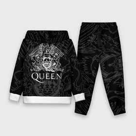 Детский костюм 3D (с толстовкой) с принтом QUEEN | КВИН (Z) в Тюмени,  |  | queen | rock | we will rock you | брайан мэи | группа queen | группа квин | джон дикон | квин | королева | король | роджер тейлор | рок | фредди меркьюри