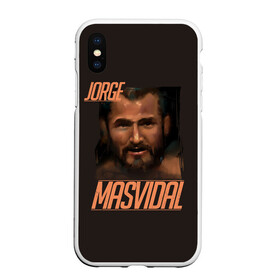 Чехол для iPhone XS Max матовый с принтом Jorge Masvidal в Тюмени, Силикон | Область печати: задняя сторона чехла, без боковых панелей | gamebred | jorge masvidal | masvidal | mma | ufc | масвидаль | мма | хорхе масвидаль