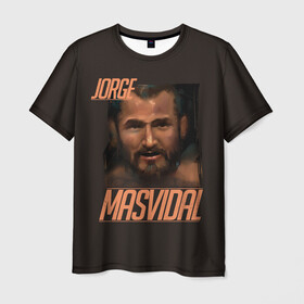 Мужская футболка 3D с принтом Jorge Masvidal в Тюмени, 100% полиэфир | прямой крой, круглый вырез горловины, длина до линии бедер | gamebred | jorge masvidal | masvidal | mma | ufc | масвидаль | мма | хорхе масвидаль