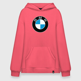 Худи SuperOversize хлопок с принтом BMW в Тюмени, 70% хлопок, 30% полиэстер, мягкий начес внутри | карман-кенгуру, эластичная резинка на манжетах и по нижней кромке, двухслойный капюшон
 | bmw | brand | car | germany | logo | speed | беха | бмв | бренд | германия | дрифт | лого | логотип | машина | надпись | парню | скорость | тачка | фирма