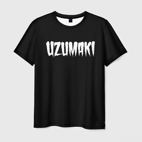 Мужская футболка 3D с принтом Uzumaki, Junji Ito  в Тюмени, 100% полиэфир | прямой крой, круглый вырез горловины, длина до линии бедер | azami kurotani | horror | junji ito | junji ito collection | kirie | soichi | souichi | tomie | uzumaki | аниме | дзюндзи ито | кириэ | манга | сюити | томиэ | ужасы | узумаки