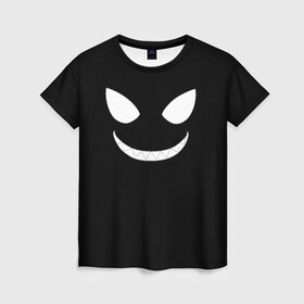 Женская футболка 3D с принтом Shinra Smile, Fire Force в Тюмени, 100% полиэфир ( синтетическое хлопкоподобное полотно) | прямой крой, круглый вырез горловины, длина до линии бедер | anime | enen no shouboutai | fire force | pusu pusu | shinra | аниме | пламенная бригада пожарных | шинра кусакабэ