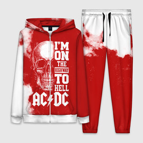 Женский костюм 3D с принтом Im on the highway to hell AC DC в Тюмени,  |  | ac dc | acdc | acdc ас дс | angus | back in black | highway to hell | mckinnon | young | австралийская | ангус янг | ас дс | асдс | блюз | в форме | гитара | группа | крис слэйд | метал | молния | музыка | п | певец | рок | рок н ролл