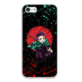 Чехол для iPhone 5/5S матовый с принтом KIMETSU NO YAIBA в Тюмени, Силикон | Область печати: задняя сторона чехла, без боковых панелей | demon slayer | kimetsu no yaiba | nezuko | shinobu | slayer | tanjiro | zenitsu | гию томиока | зенитцу | иноске хашибира | клинок рассекающий демонов | незуко | танджиро | шинобу кочо