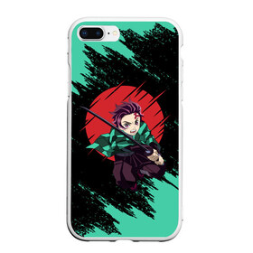 Чехол для iPhone 7Plus/8 Plus матовый с принтом KIMETSU NO YAIBA в Тюмени, Силикон | Область печати: задняя сторона чехла, без боковых панелей | demon slayer | kimetsu no yaiba | nezuko | shinobu | slayer | tanjiro | zenitsu | гию томиока | зенитцу | иноске хашибира | клинок рассекающий демонов | незуко | танджиро | шинобу кочо