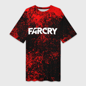 Платье-футболка 3D с принтом FARCRY в Тюмени,  |  | far cry | far cry 5 | far cry new dawn | far cry primal | farcry | fc 5 | fc5 | game | new dawn | primal | игры | постапокалипсис | фар край | фар край 5