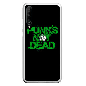 Чехол для Honor P30 с принтом Punks Not Dead в Тюмени, Силикон | Область печати: задняя сторона чехла, без боковых панелей | Тематика изображения на принте: art | punk | punks not dead | rock | sons of anarchy | анархия | арт | группа | егор летов | логотип | музыка | надпись | панк | панк рок | прикольная | рок | свобода | хаос