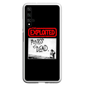 Чехол для Honor 20 с принтом Punks Not Dead в Тюмени, Силикон | Область печати: задняя сторона чехла, без боковых панелей | art | punk | punks not dead | rock | sons of anarchy | анархия | арт | группа | егор летов | логотип | музыка | надпись | панк | панк рок | прикольная | рок | свобода | хаос