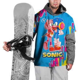 Накидка на куртку 3D с принтом Sonic в Тюмени, 100% полиэстер |  | Тематика изображения на принте: game | sega | sonic the hedgehog | sonik | игра | комиксы | мультфильм | соник