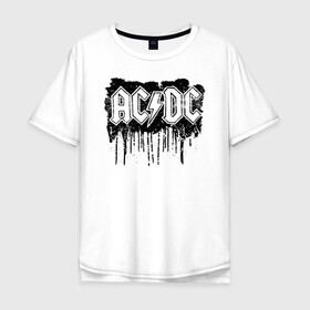 Мужская футболка хлопок Oversize с принтом AC/DC в Тюмени, 100% хлопок | свободный крой, круглый ворот, “спинка” длиннее передней части | ac dc | acdc | acdc ас дс | angus | back in black | highway to hell | mckinnon | young | австралийская | ангус янг | ас дс | асдс | блюз | в форме | гитара | группа | крис слэйд | метал | молния | музыка | п | певец | рок | рок н ролл