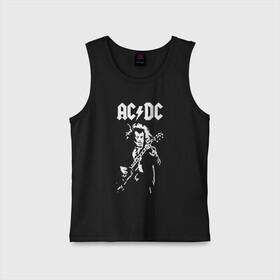 Детская майка хлопок с принтом AC DC в Тюмени,  |  | ac dc | acdc | acdc ас дс | angus | back in black | highway to hell | mckinnon | young | австралийская | ангус янг | ас дс | асдс | блюз | в форме | гитара | группа | крис слэйд | метал | молния | музыка | п | певец | рок | рок н ролл