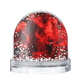 Снежный шар с принтом Красный дым в Тюмени, Пластик | Изображение внутри шара печатается на глянцевой фотобумаге с двух сторон | дым | красный дым | накал | огонь | смешение красок | текстуры