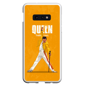 Чехол для Samsung S10E с принтом Queen в Тюмени, Силикон | Область печати: задняя сторона чехла, без боковых панелей | freddie mercury | queen | quen | the show must go on | we are the champions | богемская рапсодия | глэм | группа | квин | королева | куин | меркури | меркьюри | музыкант | мэркури | певец | песня | поп | рок | фаррух булсара | фредди